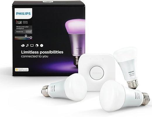 Philips Hue Ambiance Starter Kit with Smart Bulbs