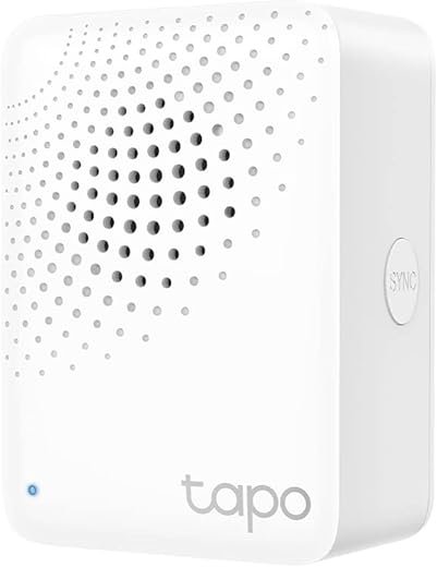 TP-Link Tapo H100 IoT Smart Hub with Chime | Smart Alarm and Doorbell | Smart Actions with Sensors, Switches & Buttons | Connect with up to 64 smart devices, Compatible with Alexa, Google Assistant, WiFi